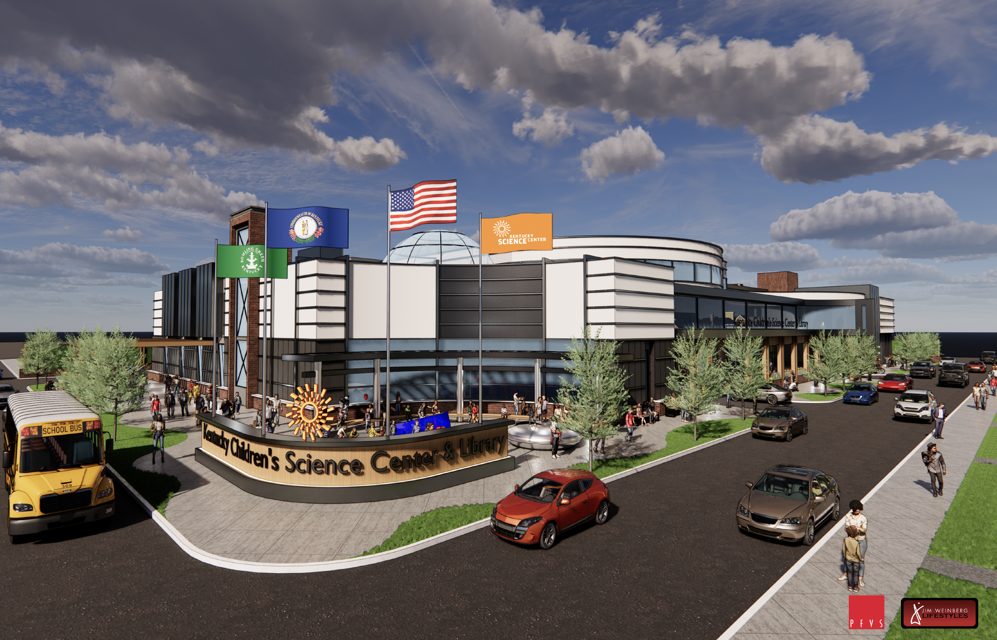 Kentucky Science Center & Library rendering
